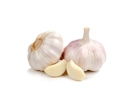 Diversas unidades de alho importado