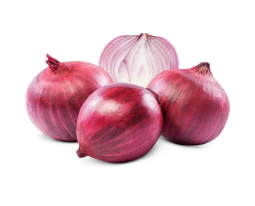Diversas unidades de cebola roxa